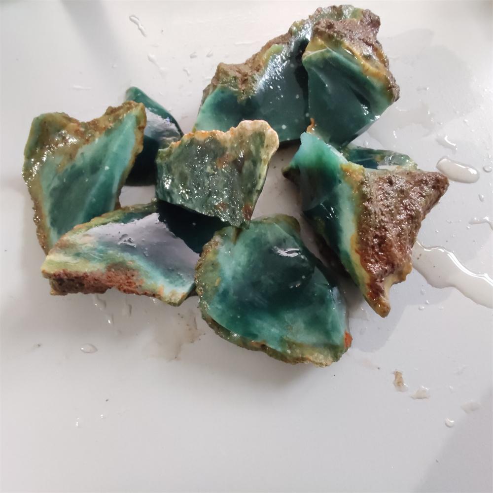 Натуральный Мадагаскар Зеленый Агат Халцедон Минеральный Образец Ювелирной Обработки Сырье Рейки Целебный Камень Украшение Дома