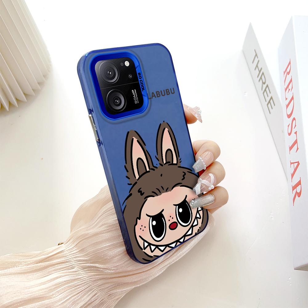 Окрашенный узор, цветной серебристый, двухсторонний, жесткий, противоударный чехол для телефона Xiaomi Redmi Poco