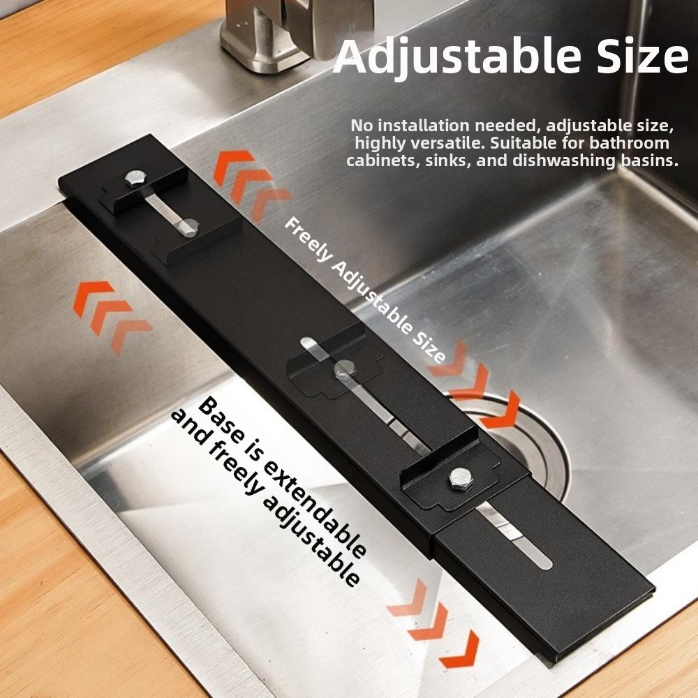 Retractable Sink Mounted Sharpener Stand Carbon Steel Whetstone Grinder Rack Household
