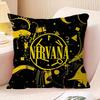 Hot Band N-Nirvanas Rock Personalized Pillow Dust Cover Bedroom Kids Party Decoration Pillowcase Birthday Children Gift