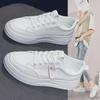 Women's 2025 Spring Thick-Soled White Sneakers - Soft, Comfortable, All-Match Casual Shoes