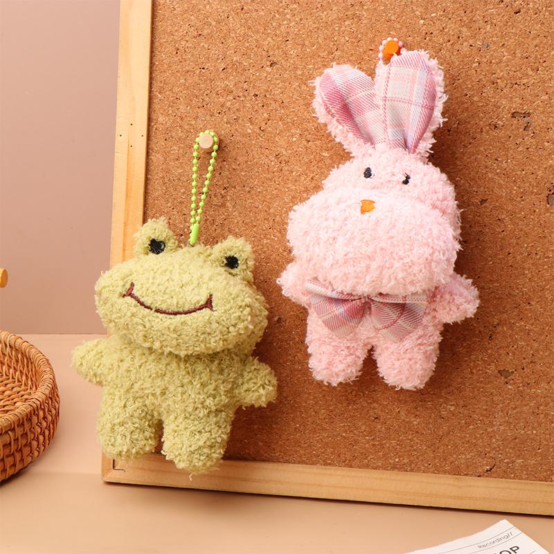 Милый мультяшный плюшевый брелок для ключей с животными Kawaii, кукольный брелок для ключей, сумка-подвеска, рюкзак, подвесное украшение, подарки