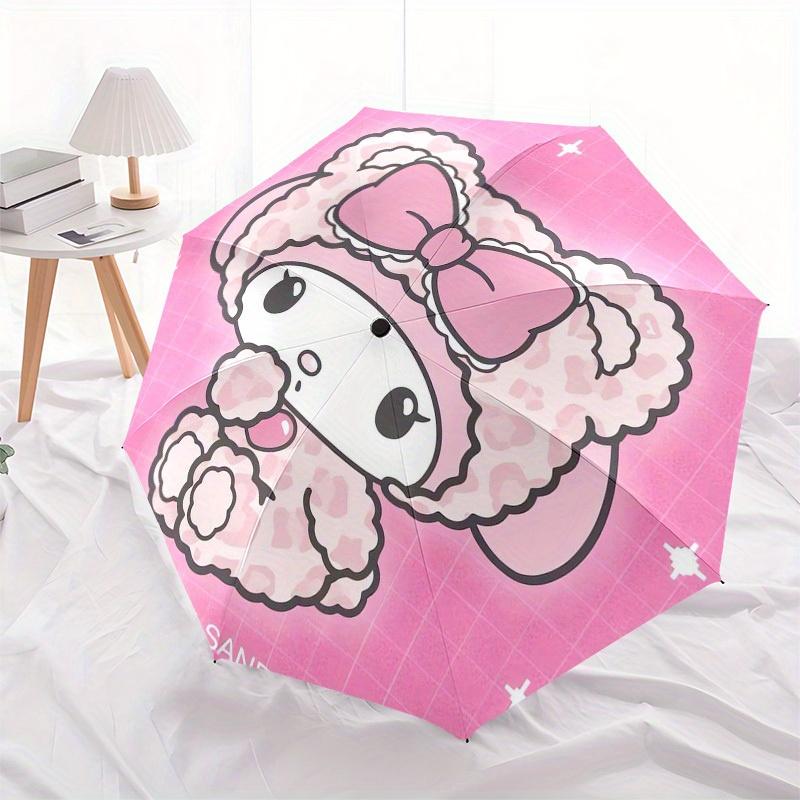 1pc My Melody Pink PlushieUmbrella with Plastic Handle,Suitable for All Seasons Home Travel Outdoor UmbrellaSanlio204