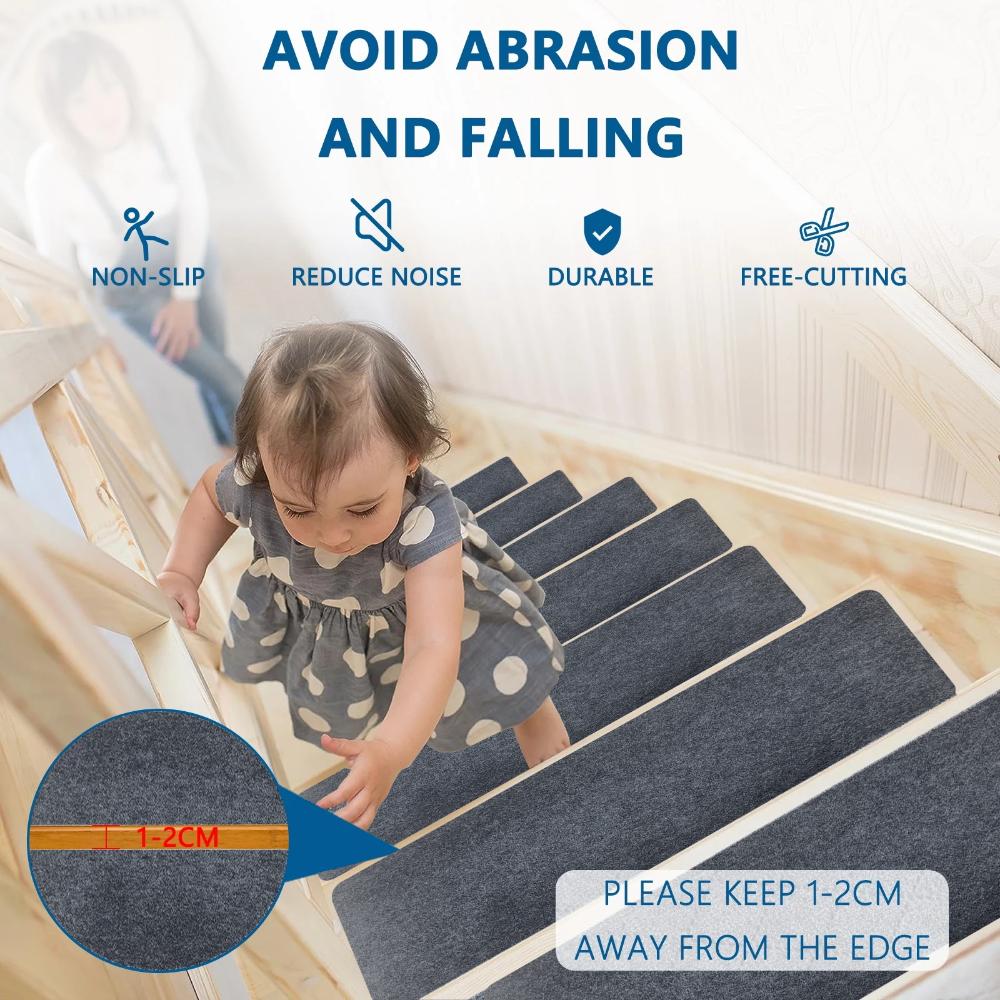 Мягкие коврики на ступени самоклеящиеся противоскользящие водопоглощающие коврики для лестниц безопасные бесшумные коврики для защиты пола коврики для дома