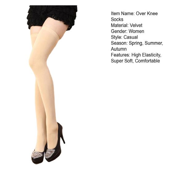 Длинные чулки-сапоги, дышащие гольфы для похудения, бархатные женские гольфы ярких цветов на каждый день