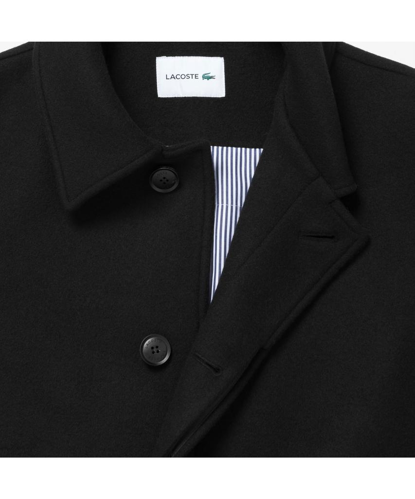 Lacoste Men'S Wool Cashmere Balmacaan Coat Bh512E-55N 031