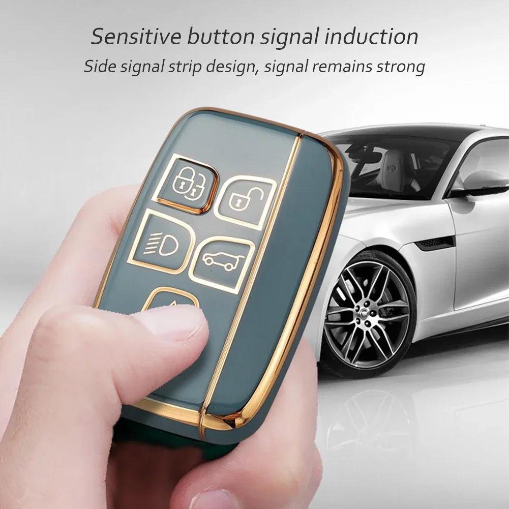 New For Jaguar XF XJ XE XJL XF TPU Car Remote Key Case Cover Holder Shell For Land Rover Range Rover Sport Evoque Freelander