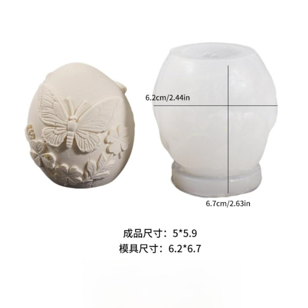 Embossed Easter Egg Mold Egg Shaped Silicone Mold DIY Plaster Mold Easter