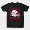 Мужская черная футболка с принтом Buffalo Football в винтажном стиле - Sultan Desain #13 Печать на трансферной бумаге без вырезания Хлопковая футболка