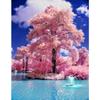 5D Diy Diamond Painting Round Four Seasons Tree Landscape Painting Moon Embroidery Mosaic Home Decoration Gift