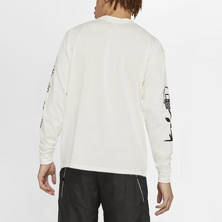 Nike Sportswear Long Sleeve Crew Neck T Shirt White DC1286-910