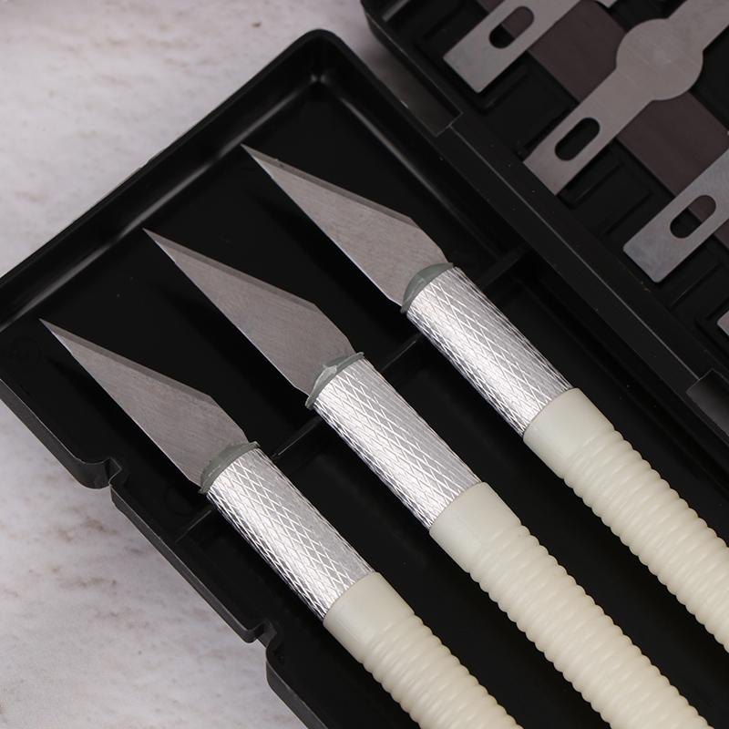 Набор из 13 штук металлических художественных ножей из алюминиевого сплава для резьбы - Идеально подходит для вырезания из бумаги, рукоделия и моделирования