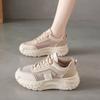 Women's Shoes New Versatile Single Mesh Sneakers Students Platform Dad Shoes Summer Hollow Out Maternity Shoes