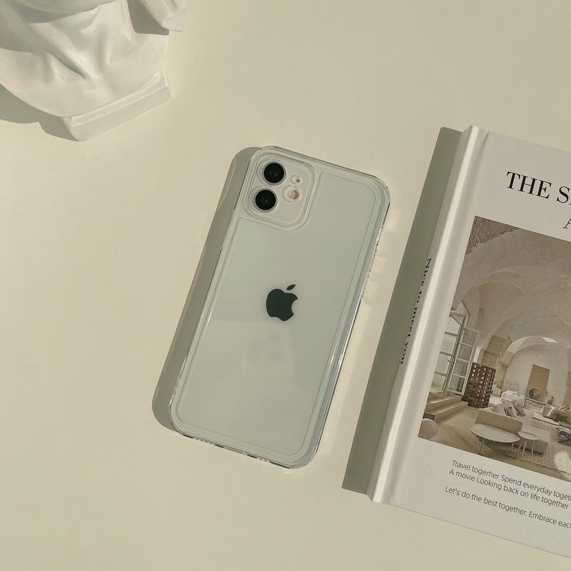 Прозрачный 17 Pro Max для чехла для iPhone iPhone 16 Все включено XS для 13 Однотонный 8p Защитный чехол