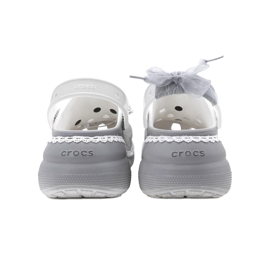 Crocs Кроксы Crush Clog Унисекс Серый Белый 207521-100(Team147-)