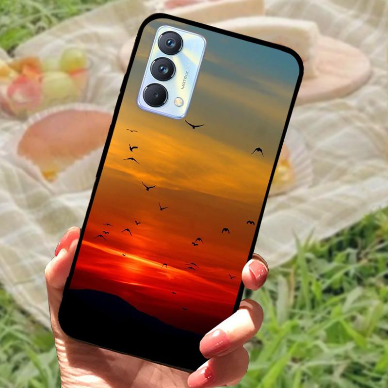 Чехол для Realme GT Master Edition Мраморный painted Cover Мягкий силиконовый ударопрочный чехол для телефона Для Realme GT Master Coque Бампер