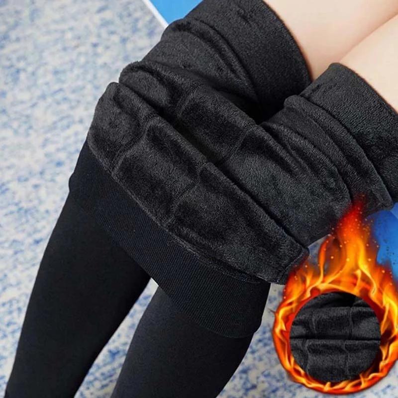 Теплые леггинсы больших размеров с бархатом на зиму, повседневные женские сексуальные брюки