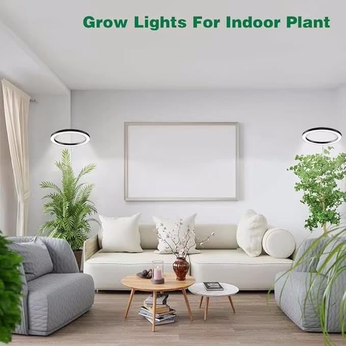 161cm Height Adjustable LED Ring Grow Lights Indoor Plants Full Spectrum Large Plant Light for Indoor Plants USB Growing Lamp