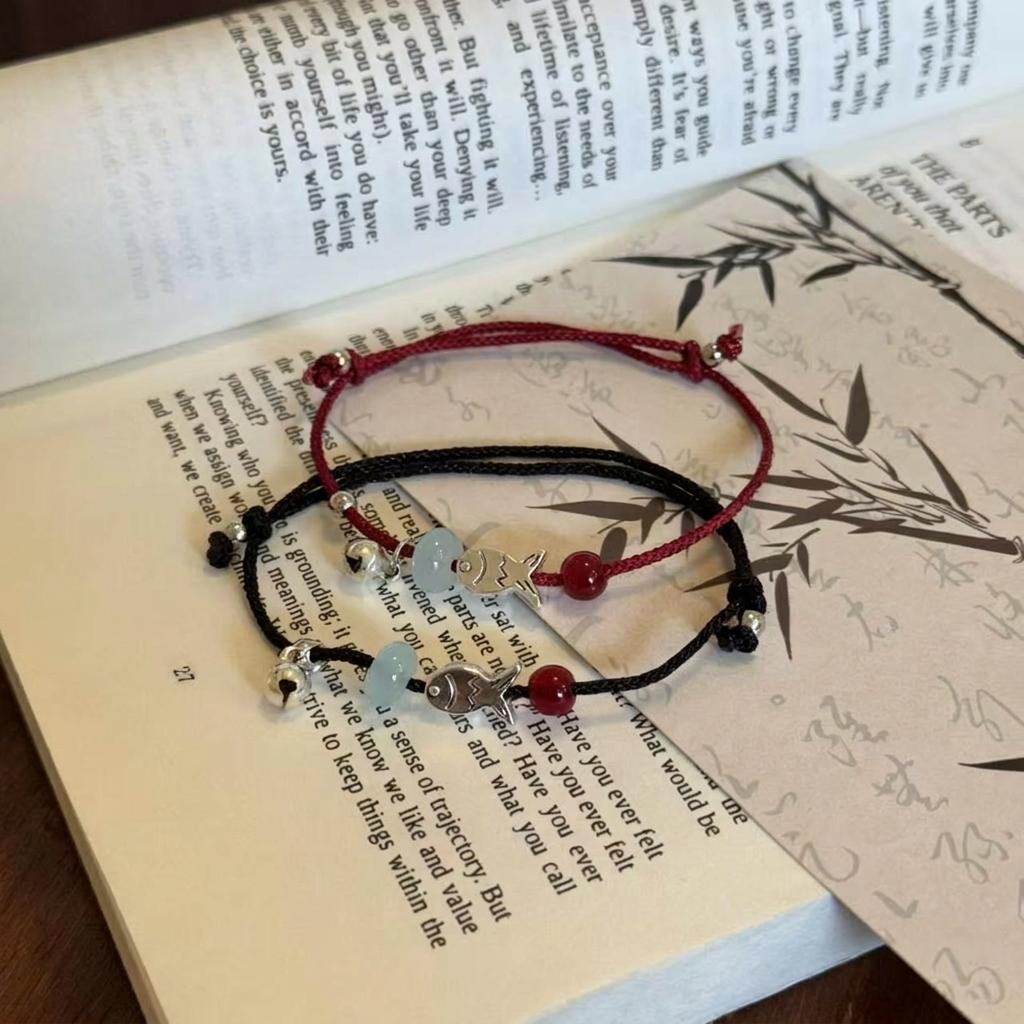 Lucky Fish Bracelet Delicate Chinese Bracelet Adjustable Bracelet Chinese For Exam Celebration Gift For Friends Friend