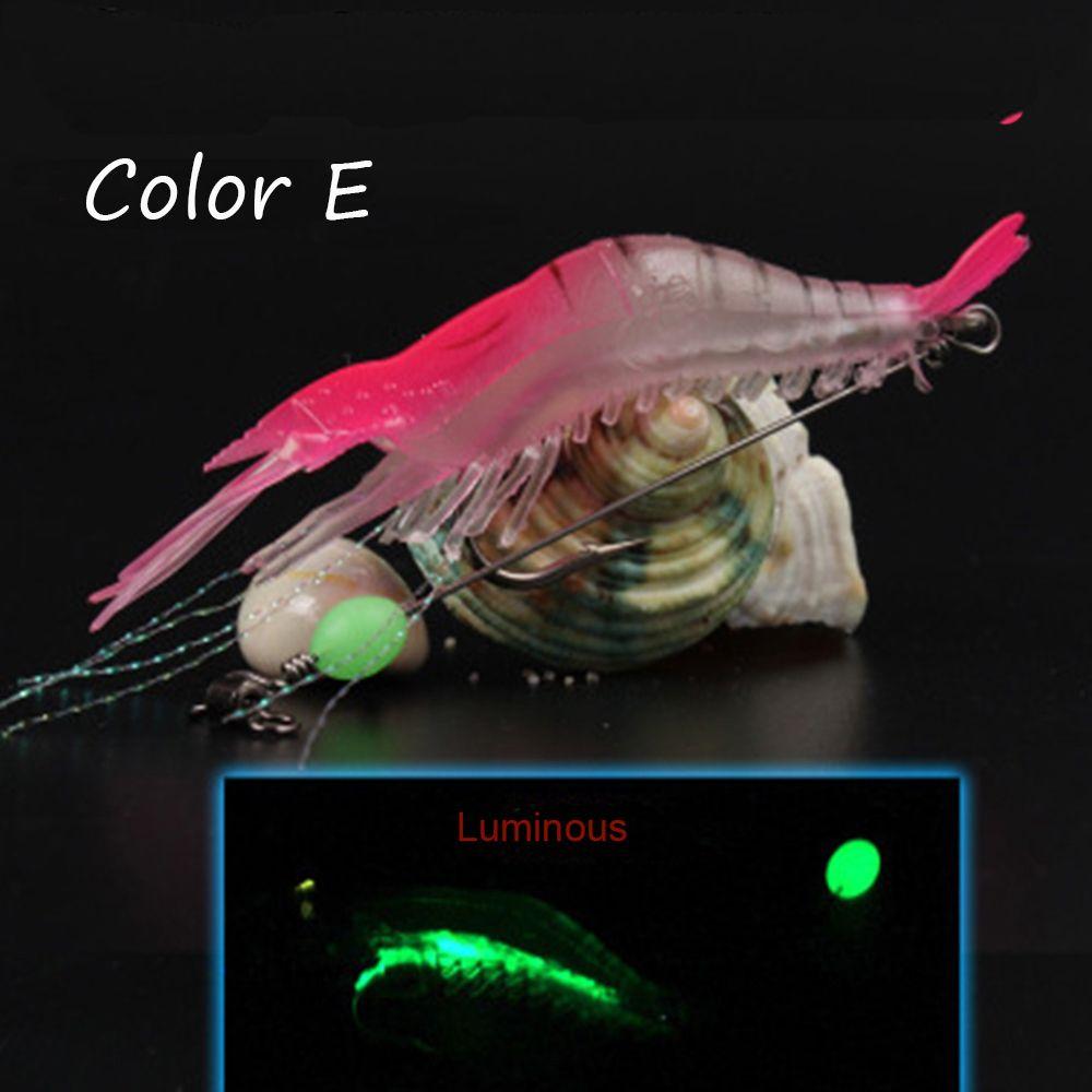 Portable Biomimetic Soft Hook Worm Silicone Sea Fishing Prawn Lure Shrimp Fake Bait