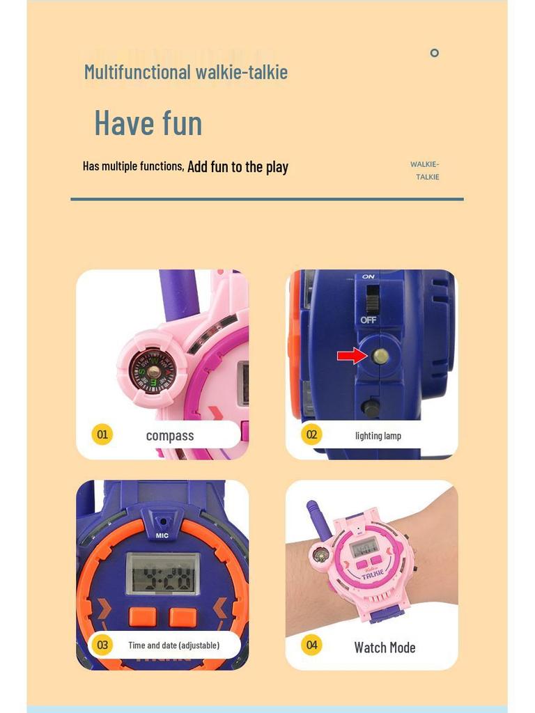Детская умная рация-часы: Беспроводная игрушка для звонков для взаимодействия родителей и детей