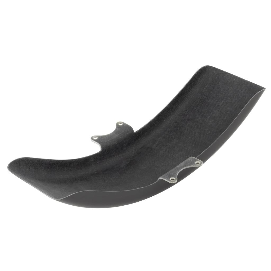 Kijima FRP Flat Fender, Front, Black Gel Coat Finish, 206-956