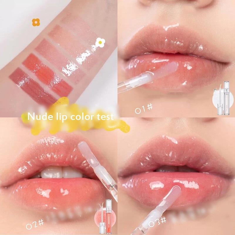 Mirror Hydrating Glass Lip Gloss Lip Gloss Moisturizing and Hydrating Lip Glaze Lip Balm Lip Oil Lip Balm Waterproof Lipstick Lasting Setting Makeup