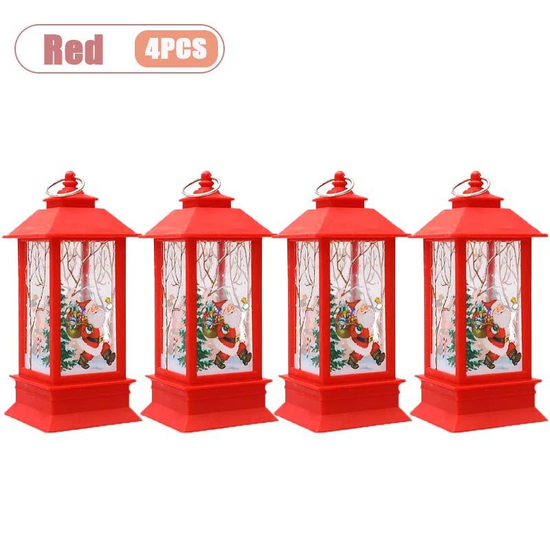 Xiaomi 1-4PCS Christmas Night Light Santa Snowman Table Lamp Candle Holder Glowing Decor for Home Office Desk Holiday Party Celebration