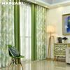 1PC Summer Curtains Green Curtain Printed Leaves Blackout for Seaview Room French Window NAPEARL
