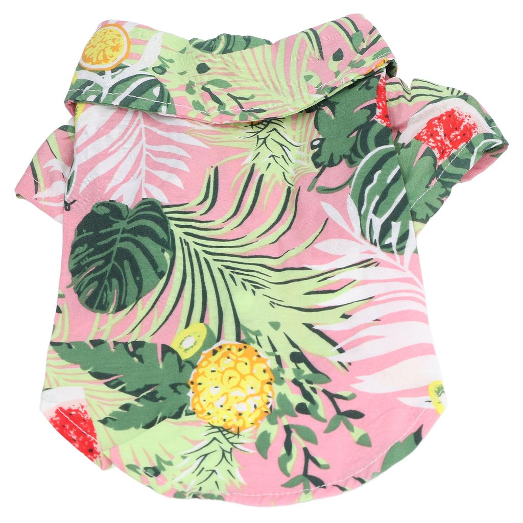 Pet Hawaiian Shirt Cute Breathable Cotton Hawaiian Dog Summer T Shirt for Cats Dogs RabbitsXL
