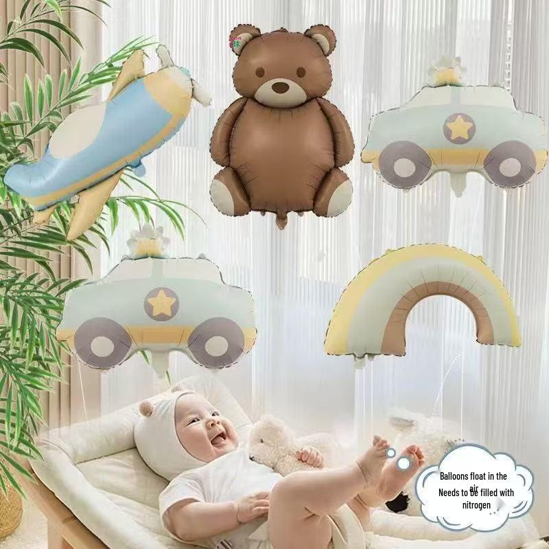 Гелиевые шары с мультяшными животными и фруктами для отслеживания ребенка