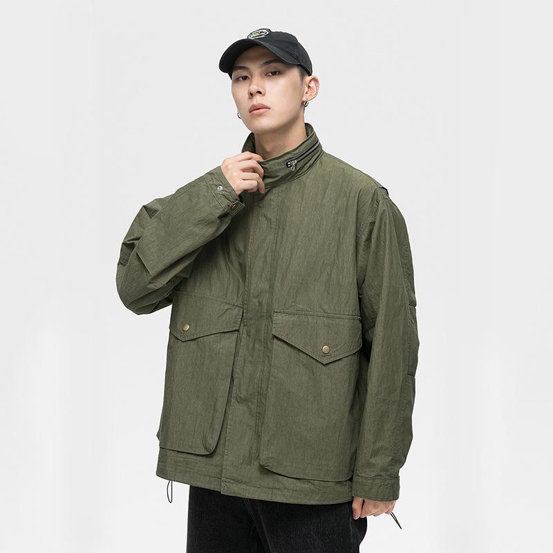 Японская ретро-куртка мужская свободная и красивая походная куртка с капюшоном модная функциональная куртка для инструментов