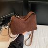 Retro Simple Plush Shoulder Bag Women's Autumn and Winter Commuting Large-capacity Fashion Hand Bag