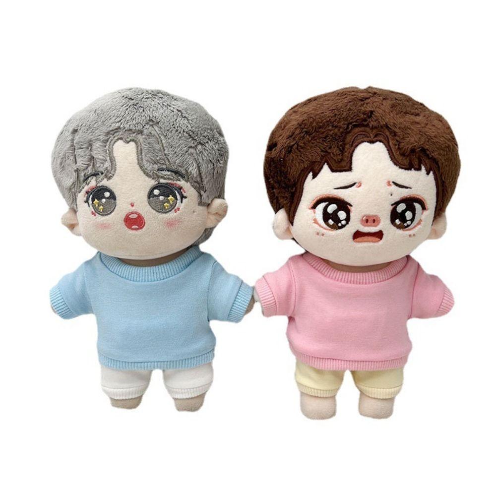Cotton 20cm Doll Clothes Shirt Sweater Pants 20cm Baby T-shirt  Doll Owner
