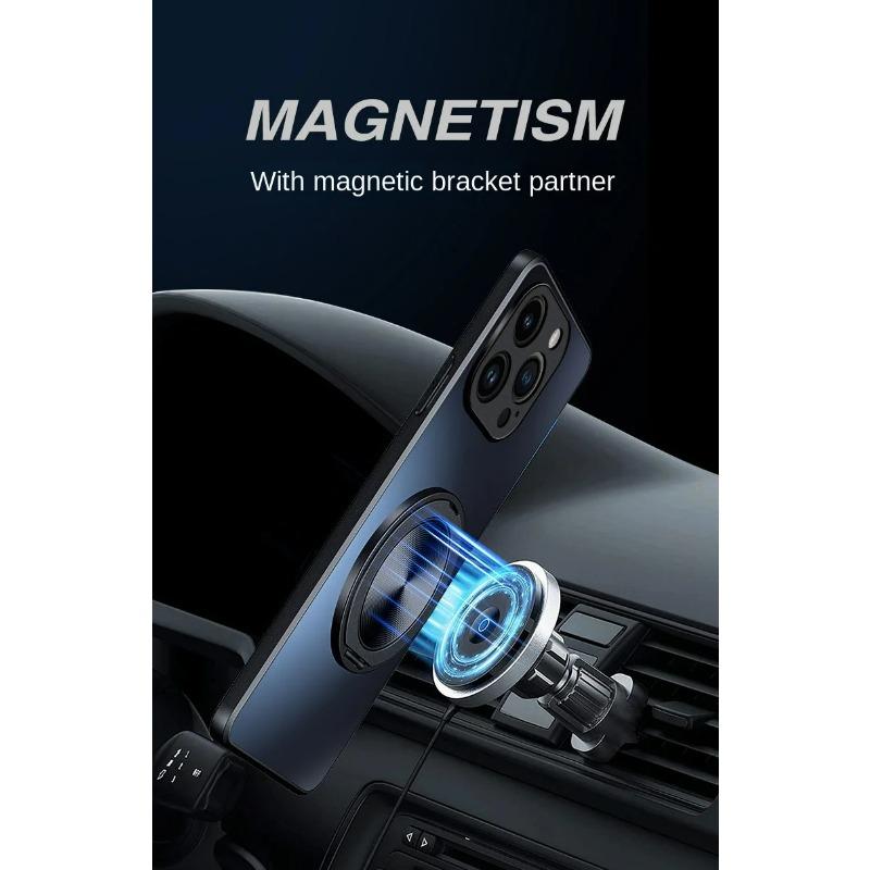 S24fe For Galaxy S24 Samsung Plus Case Hard Matte With Ring Magnetic Protective Back Cover Case For Samsung S24 S23 S22 21 Ultra