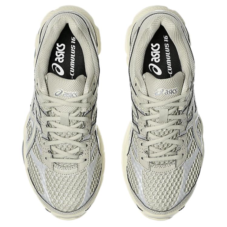 Asics Gel-Cumulus 16 Удобные Дышащие Поддерживающие Кроссовки Унисекс Кроссовки для Бега Светло-зеленый 1203A733-300