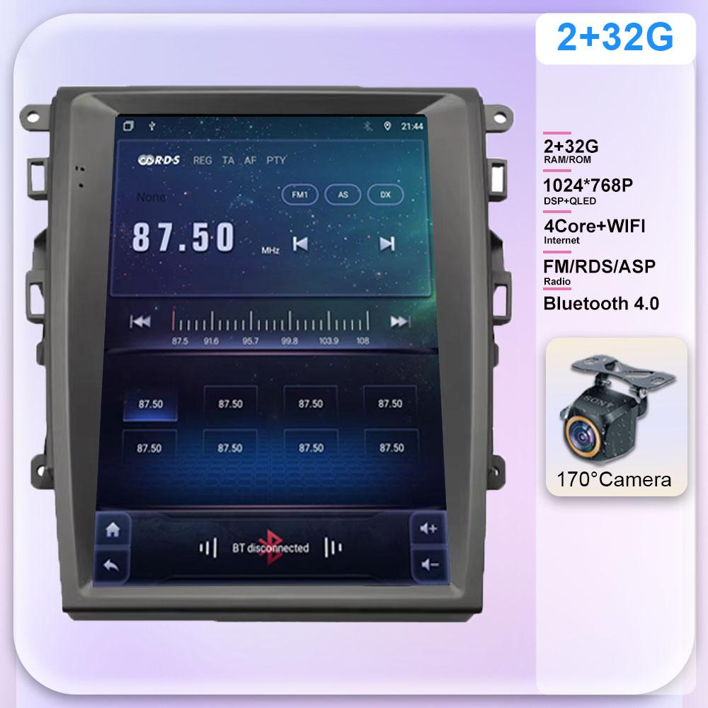 9,7-дюймовый автомобильный Android для Mondeo Fusion Mk 5 2013-2018 Автомагнитола с высокопроизводительным процессором HDR QLED Экран 5G WIFI BT Нет 2Din Carpla