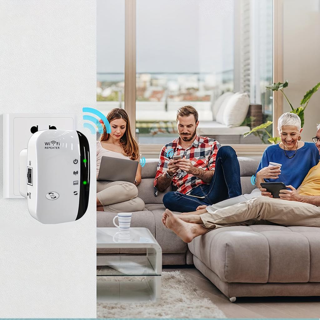 WiFi Range Extender, Wireless Network Repeater for Home and Office Use, Boost Your WiFi Signal Up To 300Mbps-Long Range Wireless Repeater Access Point