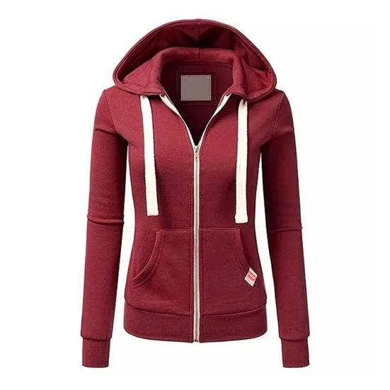 Осень-зима женская куртка на шнурке с капюшоном на молнии с длинными рукавами однотонная облегающая эластичная манжета кардиган с карманами спортивное пальто для фитнеса
