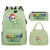 Новый мерч игры Dandy's world, персонализированная печать, школьный рюкзак из трех предметов для начальной и средней школы