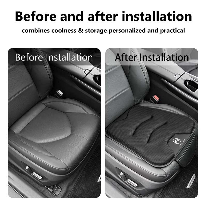 APG1 Car Seat Cushion Ice Silk Storage Pad Non-slip Protector Cover For Citroen C5 C1 C2 C6 C4L DS3 DS4 DS5 C-Elysee Grand Berlingo