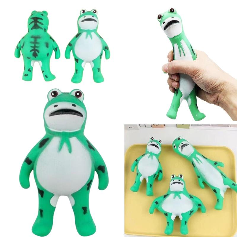 Креативная игрушка-сквиши в виде лягушки из ТПР для снятия стресса оптом от фабрики в Чжэцзяне
