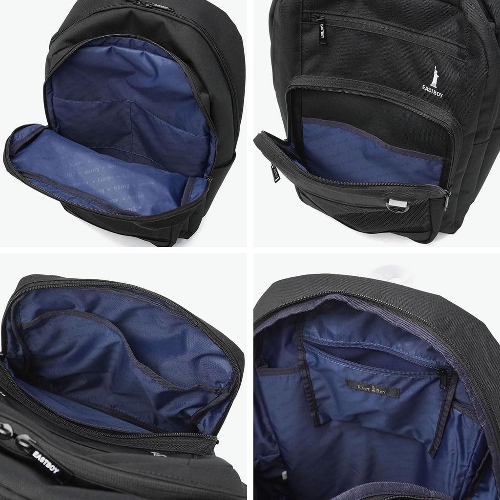 EASTBOY Backpack 32L Neo Preppy EBA115 Black x White 05 Japanese High School Bag