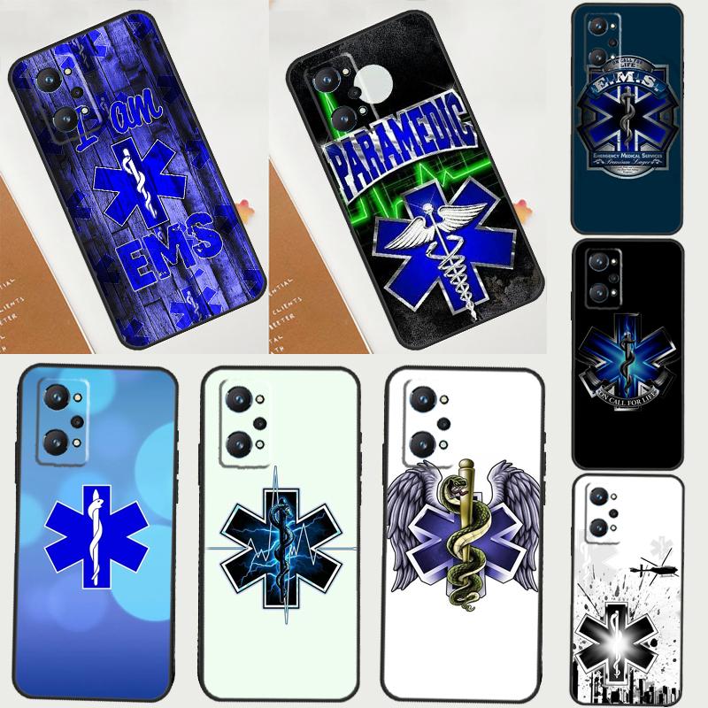 EMT EMS Medical Rescue Case For Realme GT 7 Pro GT 6 6T 5 C61 C67 C55 C53 C51 C21Y C25S C75 10 11 12 13 14 Pro Plus
