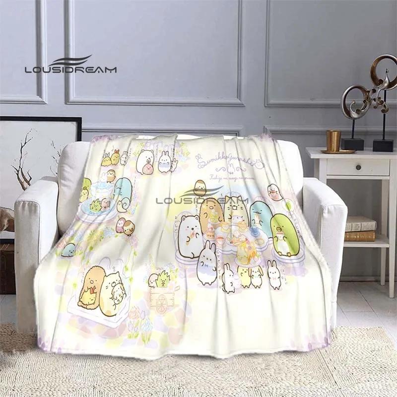 Плед Sumikko gurashi Милый Мультяшный Домашний Декор Спальня Гостиная Диван Уютные Пледы для Кроватей