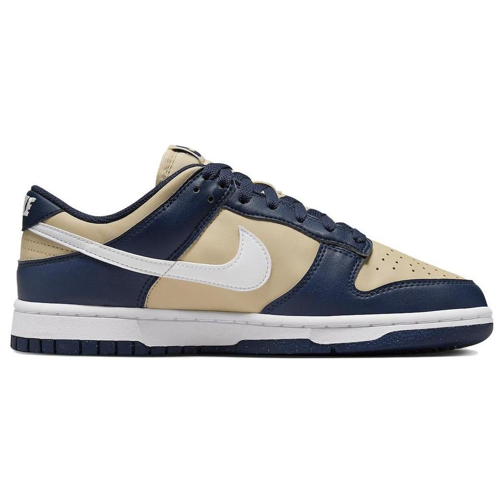 Nike Женские кроссовки Dunk Low Next Nature Navy Gold Женские кроссовки Синий Полуночный-Темно-синий Белый DD1873-401