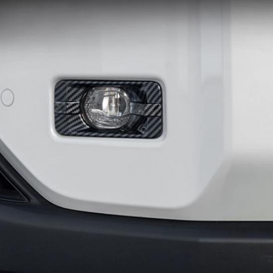 Carbon Fiber Front Fog Light Lamp Trim for Toyota Land Cruiser 2024 2025