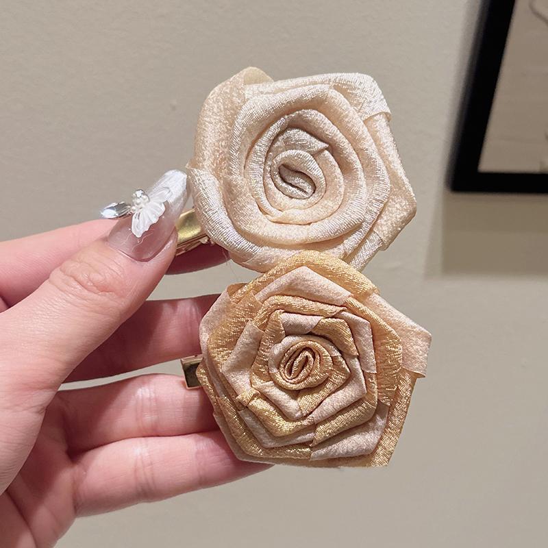 2 шт. корейский стиль увядшая роза цветок заколка для волос винтажный цветок заколка для волос боковой зажим высококачественный головной убор аксессуары для волос