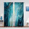Темно-синяя мраморная прозрачная вуаль, занавеска для гостиной, спальни, кухни, декор отеля, роскошная жидкая текстура, абстрактные тюлевые шторы