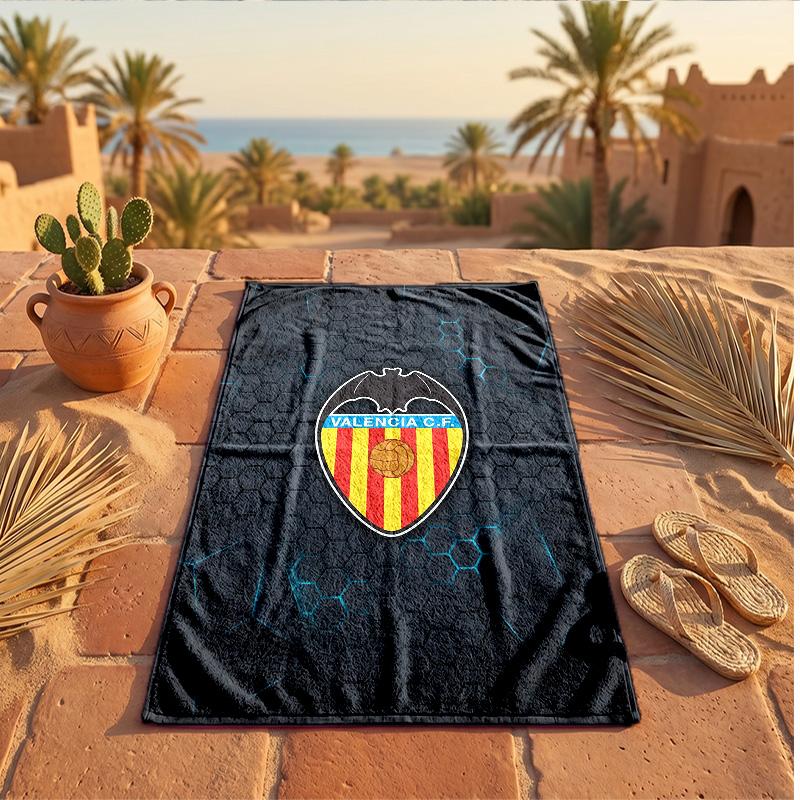 Valencia FC Print Microfiber Beach Towel Quick Dry Absorbent Large Towel For Beach Swimming Travel